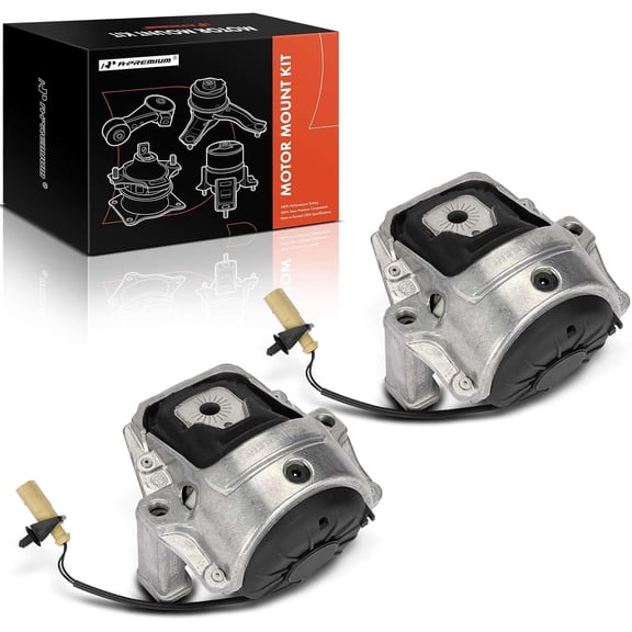 A-Premium 2PCS Engine Motor Mount Set Compatible with Audi A4 2009-2016, A4 allroad 2013-2015, Q5 2011-2017, A5 2010-2014, A5 Quattro 2008-2017, allroad 2013-2016, 2.0L 3.2L