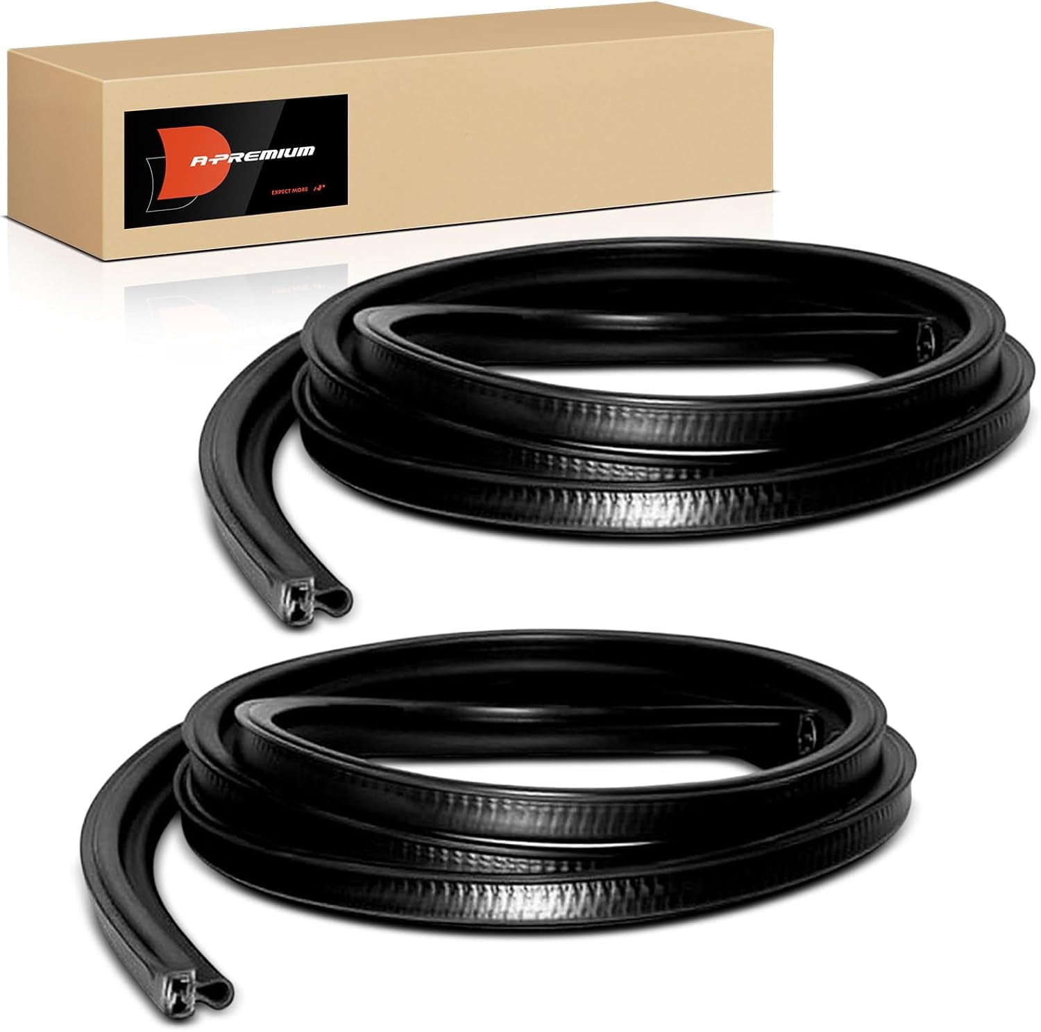 A-Premium 2PCS Front on Body Left & Right Car Door Weather Stripping ...