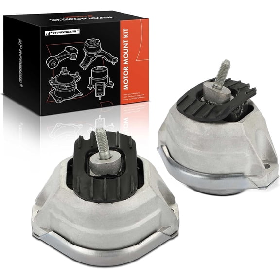 A-Premium 2PCS Front Left and Right Engine Motor Mount Kit Compatible with BMW E60 Series 525i 2004-2007, 528i/528i xDrive/535i xDrive 2009-2010, 530i 2004-2005, 535i 2008-2010, 535i GT, 2.5L 3.0L
