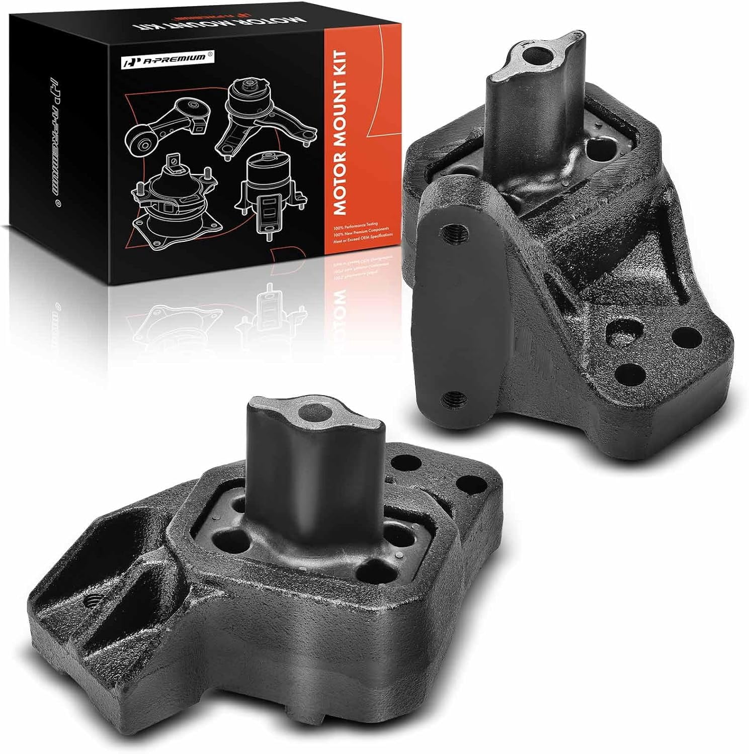 A-Premium 2PCS Front Left and Right Engine Motor Mount Set Compatible with Dodge Durango 2004 2005 2006, 4.7L 5.7L, Replace# 52021615AA, 52021614AA