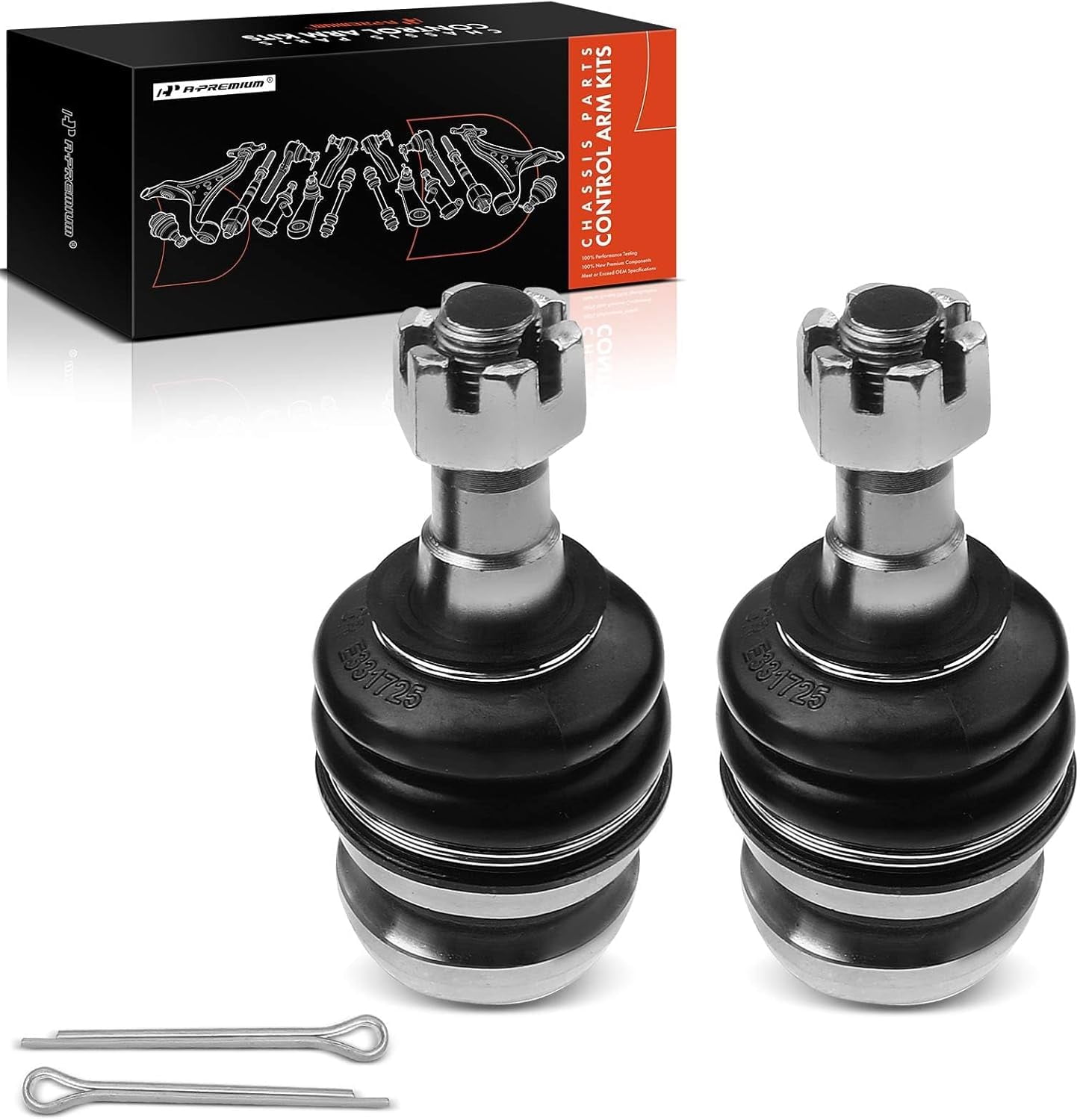 A-Premium 2PCS Front Lower Ball Joints Compatible with Subaru Outback 2000-2019 Forester Impreza Legacy WRX STI XT XV Crosstrek Baja Saab 9-2X Replace# K9513 20206AJ000