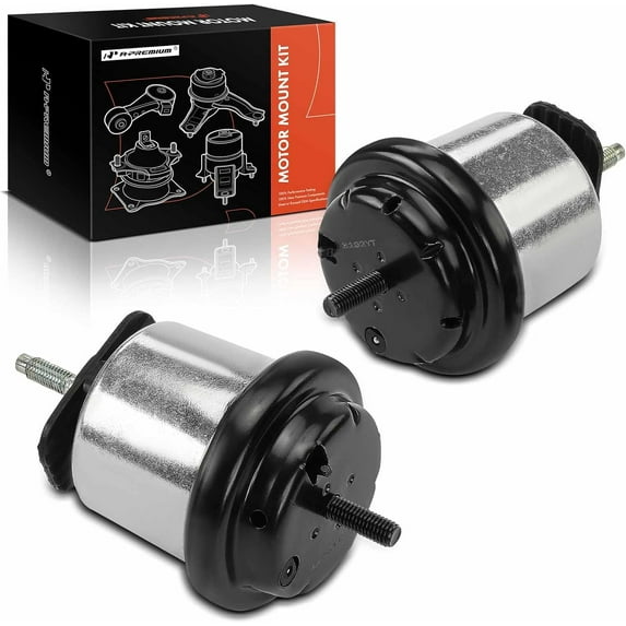 A-Premium 2PCS Front and Rear Engine Motor Mount Kit Compatible with GMC Acadia 2007-2008 & Buick Enclave 2008-2008 & Saturn Outlook 2007-2008, 3.6L, Replace# 25857745, 15934594