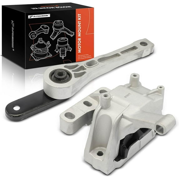 A-Premium 2PCS Front and Rear Engine Motor Mount Kit Compatible with Volkswagen Tiguan 2009-2017 & Audi Q3 2015-2018, Q3 Quattro 2015-2018, 2.0L, Automatic Transmission, Replace# 3C0199855E