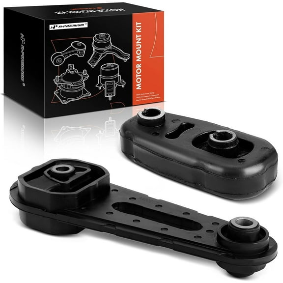 A-Premium 2PCS Front and Rear Torque Strut Mount Set Compatible with Nissan Sentra 2007 2008 2009 2010 2011 2012 L4 2.0L, Automatic CVT Transmission, Replace# 11360ET00A, 11380ET000