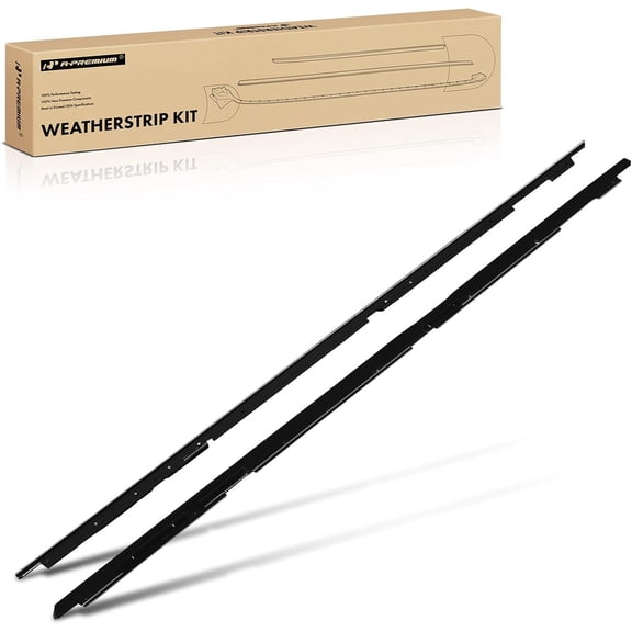 A-Premium 2PCS Front or Rear Window Molding Trim Weather Stripping Kits Compatible with Chevrolet Camaro & Pontiac Firebird, 1982-1992, Replace 1AWSK00155