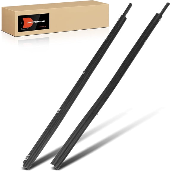 A-Premium 2PCS Front Window Molding Trim Weather Stripping Kit Compatible with Jeep TJ Series Wrangler 1997 1998 1999 2000 2001 2002 2003 2004 2005, Driver & Passenger Side