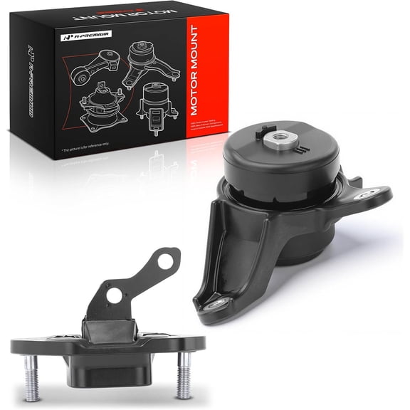 A-Premium 2PCS Upper Lower Transmission Mount Set [Automatic Transmission] Compatible with Acura TSX 2009-2014 & Honda Accord 2008-2012, Crosstour 2012-2015, L4 2.4L, Replace# 50870-TA0-A01