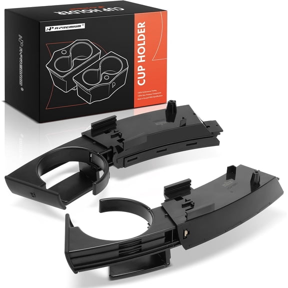 A-Premium 2Pcs Cup Holder Compatible with BMW Z4 2003-2008, Left and Right Driver and Passenger Side, Replace# 51457070325, 51457070326