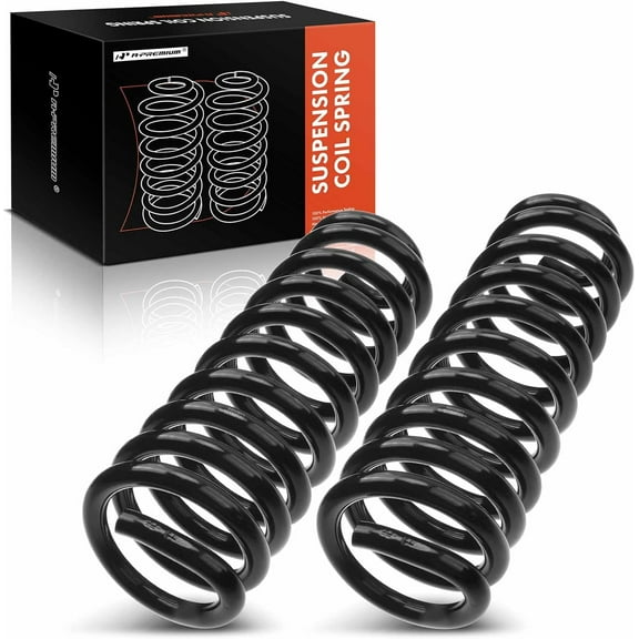 A-Premium 2Pcs Front Suspension Coil Spring Set Compatible with Ford F-150 1980-1996, F-250 1980-1987, F-100 E-100 E-150 Econoline Club Wagon Bronco, Driver and Passenger Side