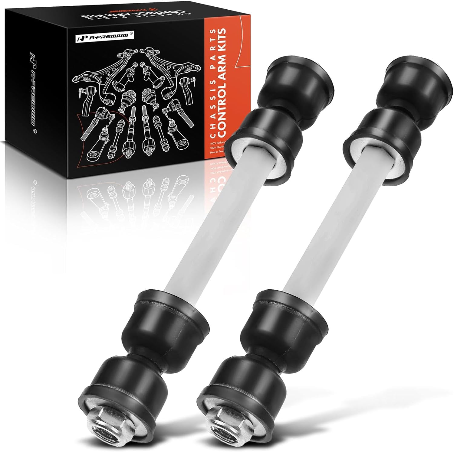 A-Premium Front Sway Bar Links - Compatible With Chevy Malibu, Cobalt, Pontiac G6 & More