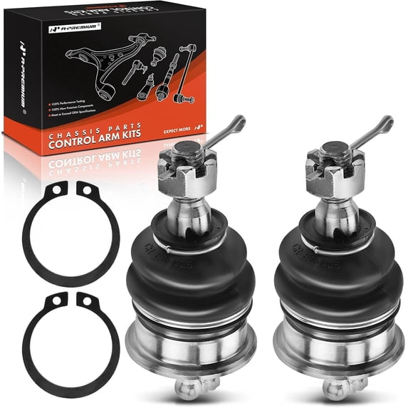 A-Premium 2Pcs Front Upper Ball Joint Kit Compatible with Honda Accord 1990-1997 Odyssey 1995-1998 Isuzu Oasis 1996-1999