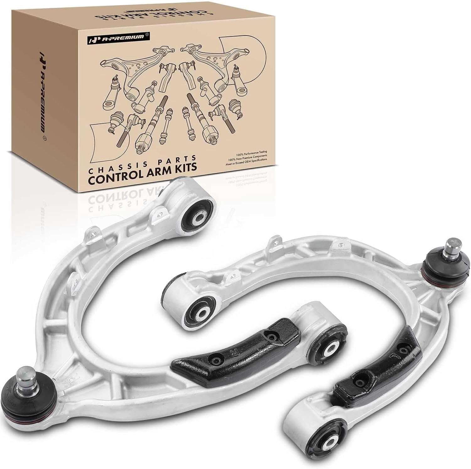 A-Premium 2Pcs Front Upper Control Arm with Ball Joint Compatible with Tesla 3 2017-2021, Y 2020-2021