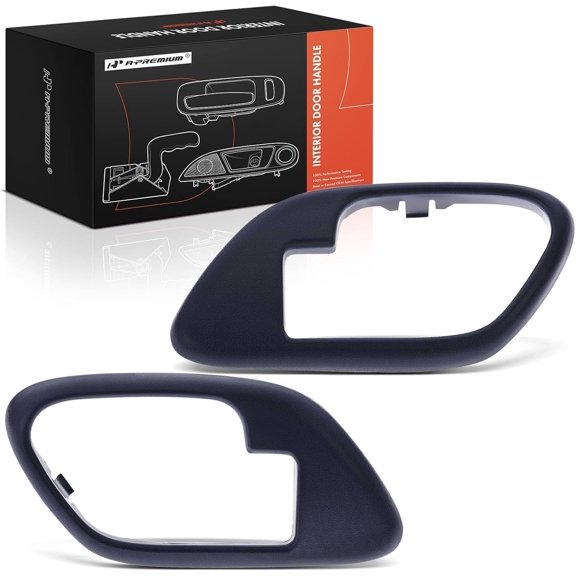 A-Premium 2Pcs Interior Door Handle Bezels Compatible with Chevy, GMC & Cadillac Models - Tahoe, C1500 C2500 C3500 C3500HD K1500 K2500 Suburban, Yukon, Escalade, Textured Blue, Front or Rear Side