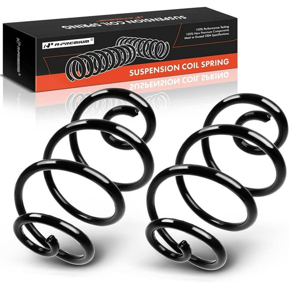 A-Premium 2Pcs Rear Suspension Coil Spring Set Compatible with Cadillac DTS Seville & Buick LeSabre Lucerne Park Avenue & Pontiac, Driver and Passenger Side, Replace# 25668549NFA