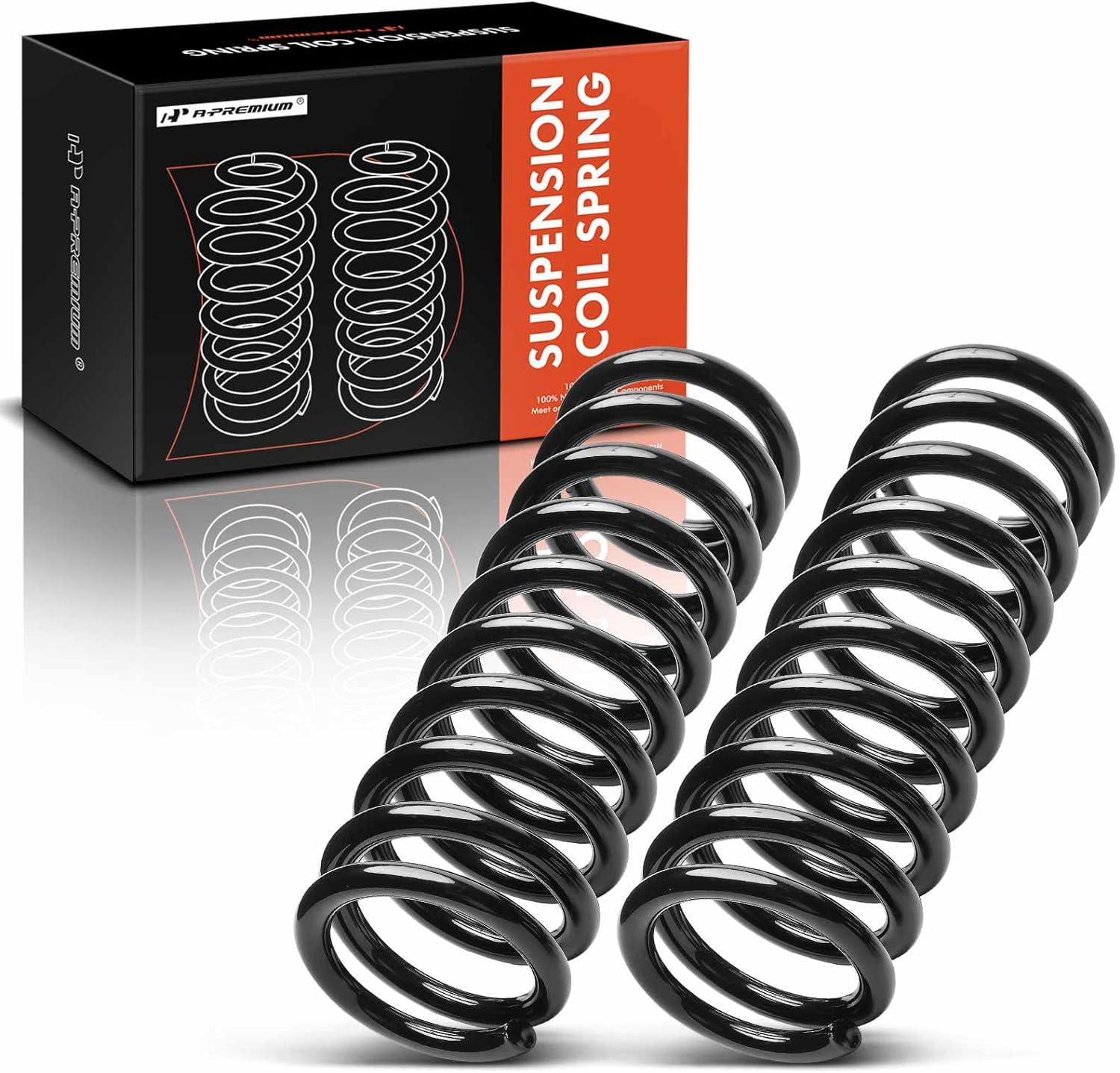 A-Premium 2Pcs Rear Suspension Coil Spring Set Compatible with Chevrolet Impala 1959-1964, Biscayne 1959-1964, Bel Air 1959-1964, Driver and Passenger Side