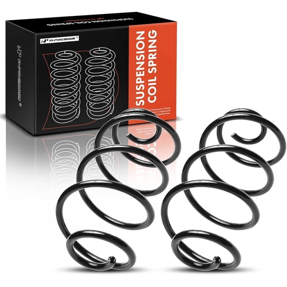 A-Premium 2Pcs Rear Suspension Coil Spring Set Compatible with Chevrolet Malibu 1967, Chevelle 1967-1970 & Oldsmobile Cutlass, Cutlass Supreme, F85 1967 & Pontiac GTO 1970, Replace# 3893385, 3893386