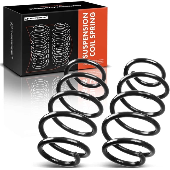 A-Premium 2Pcs Rear Suspension Coil Spring Set Compatible with Jeep Grand Cherokee 2005 2006 2007 2008 2009 3.0L 3.7L 4.7L, Driver and Passenger Side, Replace# 52089249AC, 52089818AD