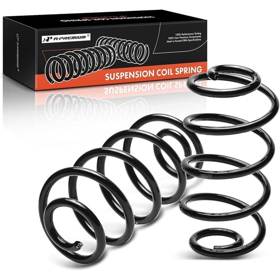 A-Premium 2Pcs Rear Suspension Coil Spring Set Compatible with Kia Sportage 1995-2002 L4 2.0L, Driver and Passenger Side, Replace# 0K01828010A, 0K01828011D