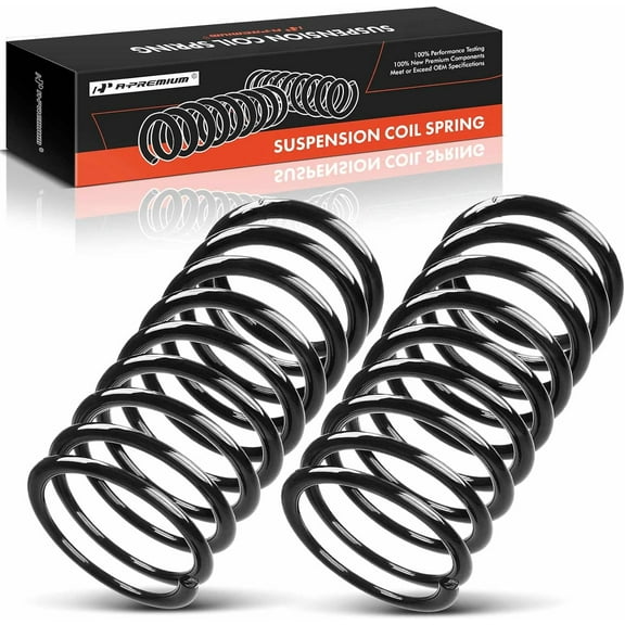 A-Premium 2Pcs Rear Suspension Coil Spring Set Compatible with Ford Focus 2000 2001 2002 2003 2004, FWD, Driver and Passenger Side