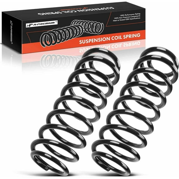 A-Premium 2Pcs Rear Suspension Coil Spring Set Compatible with Ford Mustang 2011 2012 2013 2014 3.7L 5.0L, Driver and Passenger Side