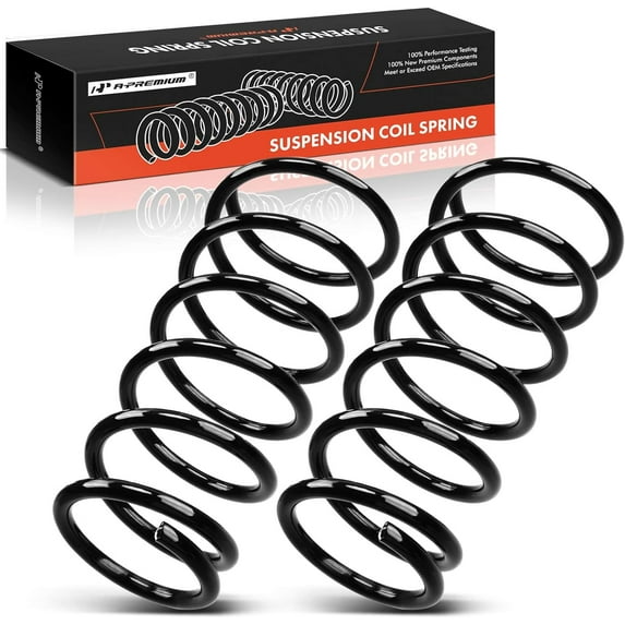 A-Premium 2Pcs Rear Suspension Coil Spring Set Compatible with Toyota Corolla 1993-2002 1.6L 1.8L, Driver and Passenger Side