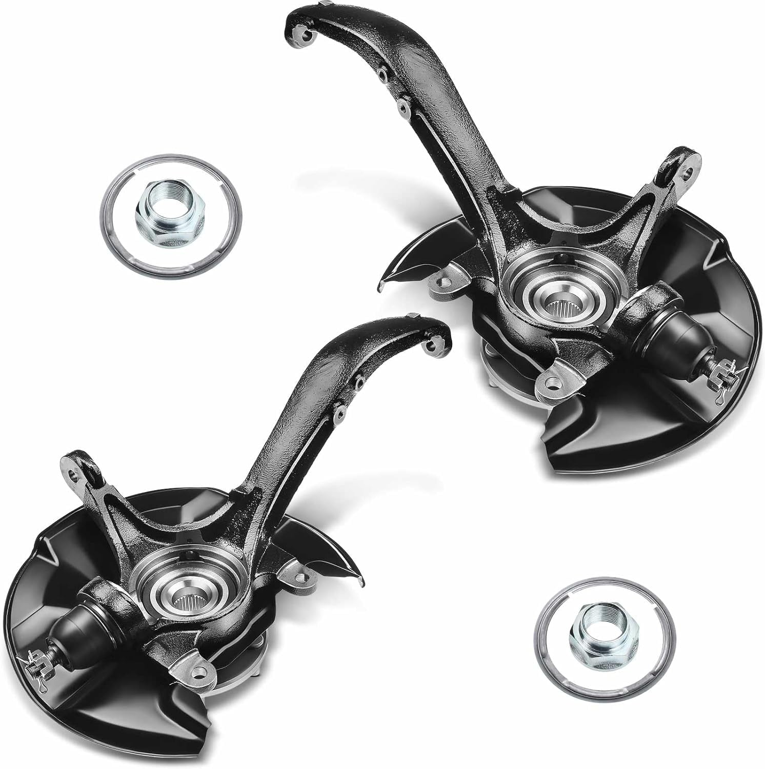 A-Premium 2x Front Steering Knuckle ＆ Wheel Bearing Hub Assembly Compatible with Toyota Highlander 2004-2007, V6 3.3L, FWD, Replace # 43212-58020, 43 A-Premium 2x Front Steering Knuckle Assembly for Mercedes-Benz Sprinter  3500 RWD