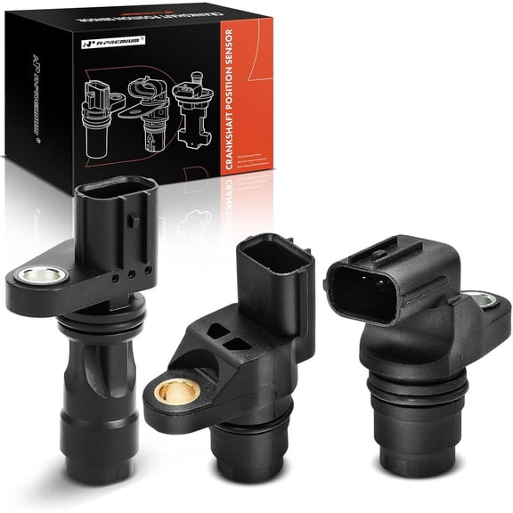 A-Premium 3-PC Engine Camshaft Crankshaft Position Sensor Compatible with Honda CR-V CRV 2007-2009, Civic 2006-2011 & Acura CSX 2006-2009, 2.0L 2.4L, Replace# 37500PNA003, 37510PNA003