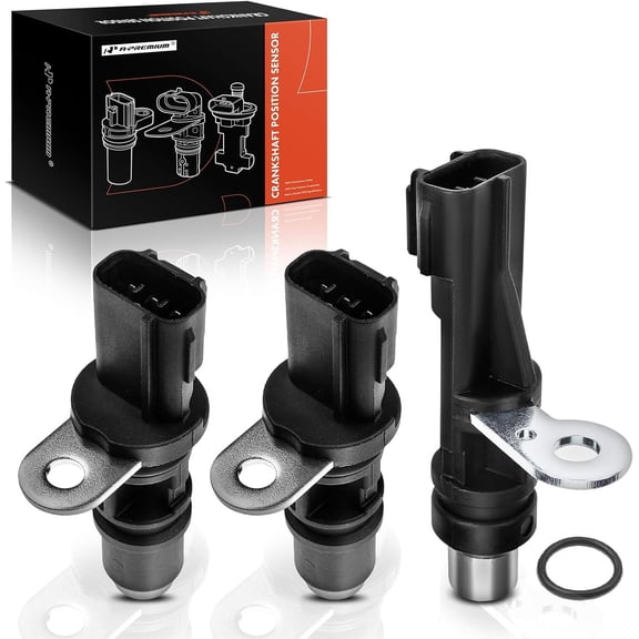 A-Premium 3-PC Engine Camshaft Crankshaft Position Sensor Compatible with Jeep Grand Cherokee 1999-2007, Commander 2006-2007 & Dodge Ram 1500, Durango, Dakota & Chrysler Aspen & Mitsubishi Raider