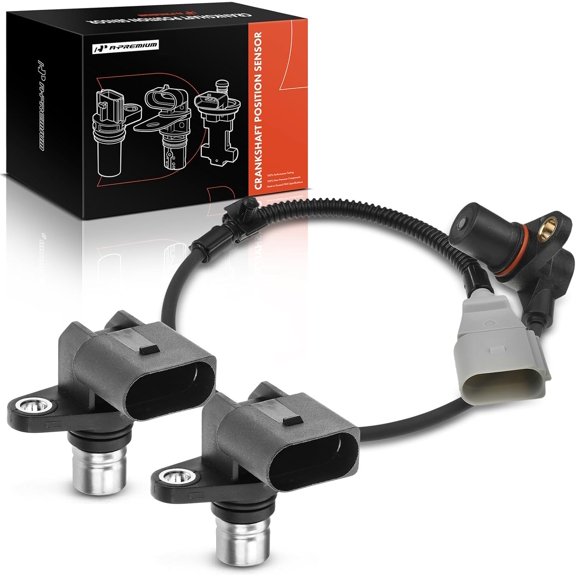 A-Premium 3-PC Engine Camshaft Crankshaft Position Sensor Compatible with Volkswagen EuroVan 2000 2.8L, EuroVan 2002-2003 2.5L, Replace# 022957147A, 0041533728