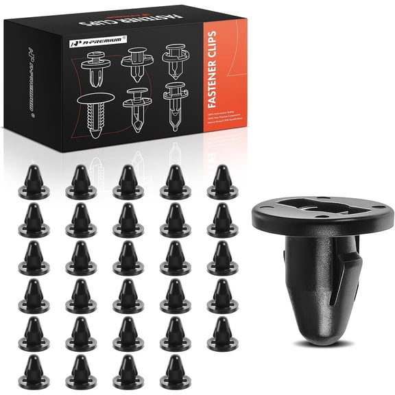 A-Premium 30 PCS Bumper Cover Grommet Car Retainer Fastener Push Pin Clips Compatible with Mitsubishi Outlander Mirage Lancer Eclipse Eclipse Expo Galant Chrysler Sebring Stratus - for 13mm