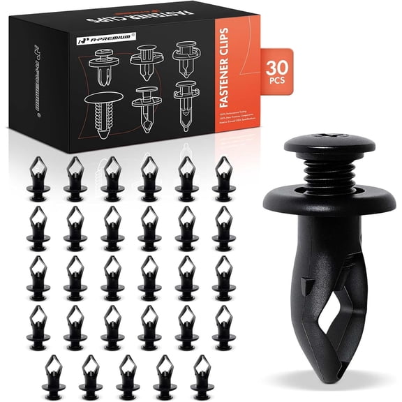 A-Premium 30 PCS Nylon Bumper Cover Car Retainer Fastener Push Pin Clips Compatible with Hyundai Tucson 2005 2006 2007 2008 2009 - for 9.5mm