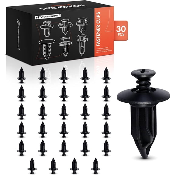 A-Premium 30 PCS Bumper Fascia Retainer Push Pin Clips Compatible with Buick Rendezvous & Chevrolet Lumina APV & Chrysler Cirrus, Concorde, New Yorker & Dodge Intrepid & Eagle & Oldsmobile & Pontiac