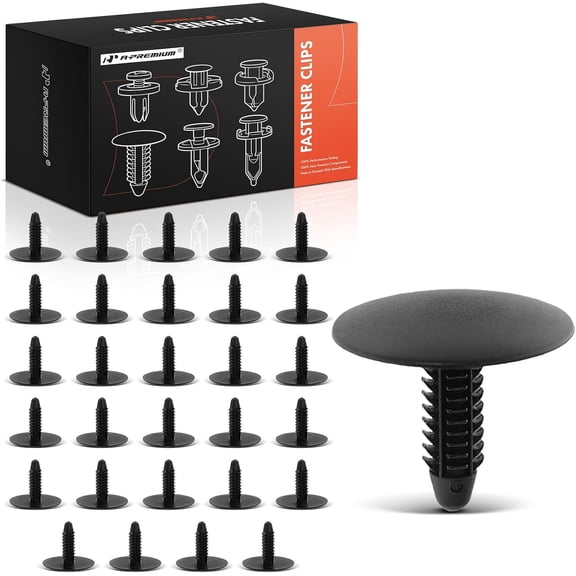 A-Premium 30 PCS Carpet Retainer Clips Single Head Compatible with Ford Taurus, Sable, 1996-2024 - for 6.35mm Hole