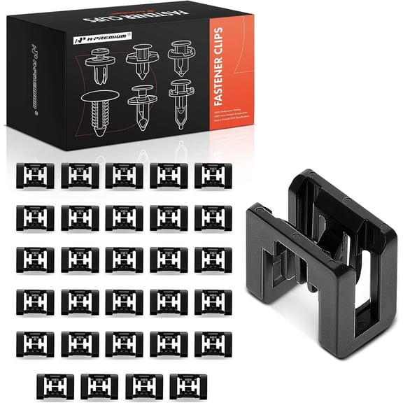 A-Premium 30-Pack Nylon Cowl Grille Car Retainer Fastener Push Pin Clips Compatible with Nissan Rogue 2014-2023