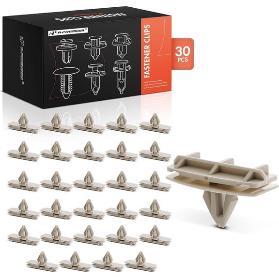 A-Premium 30 PCS Nylon Fender Flare Car Retainer Fastener Push Pin Clips Compatible with Jeep Grand Cherokee 2007-2010 Wrangler 2002-2013 Liberty Dodge Durango Avenger Nitro Chrysler Pacifica Sebring