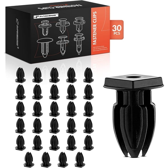 A-Premium 30Pcs Fender Liner Screw Grommet - Compatible with Kia Optima 2017 2018 2019 2020, Nylon, Auto Car Retainer Fastener Nut Clips, For Screw Size M3.5 (#6)