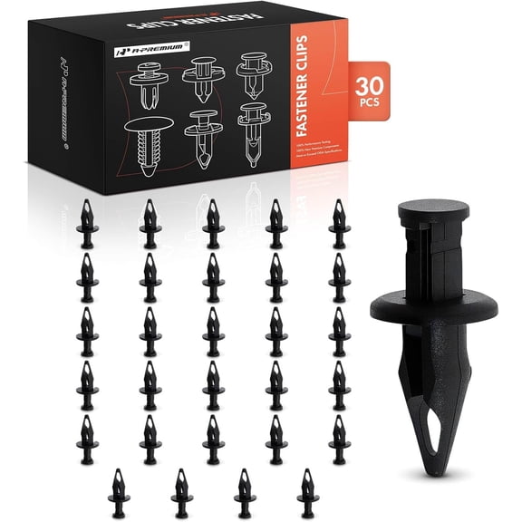 A-Premium 30 PCS Front Bumper Fascia Retainer Clips Compatible with Chevrolet Silverado, Tahoe, Suburban, Blazer & GMC Sierra, Yukon & Cadillac & Buick & Hummer & Oldsmobile - for 9.5mm Hole