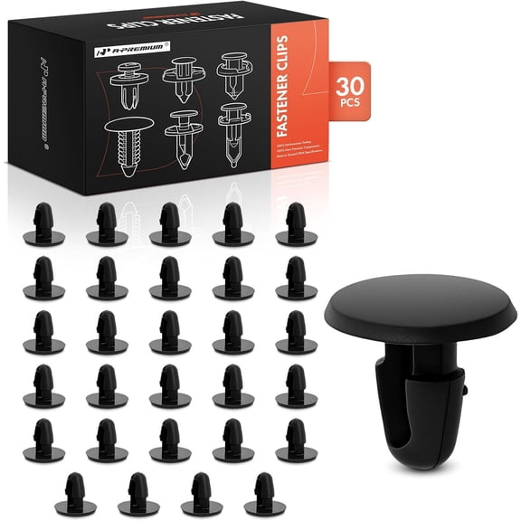 A-Premium 30 PCS Front Bumper Fascia Retainer Clips Compatible with GM Models - for 10mm x 10mm Hole
