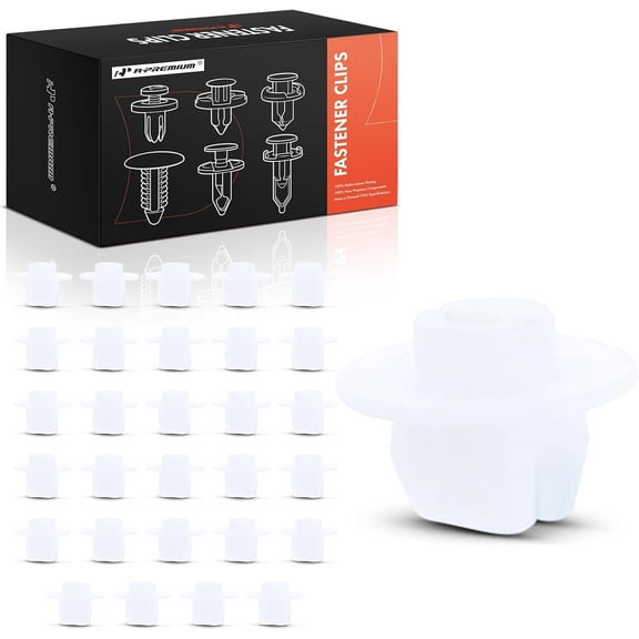 A-Premium 30 PCS Nylon Headlight Nut Car Retainer Fastener Push Pin Clips Compatible with Toyota Camry RAV4 Corolla Prius Tacoma Highlander Tundra Sienna 4Runner Matrix Lexus ES350 Scion tC - for 9mm