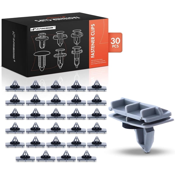 A-Premium 30 PCS Nylon Fender Flare Moulding Car Retainer Fastener Push Pin Clips with Seal Compatible with Jeep Wrangler 2005-2024, Liberty 2005-2013 - for 9mm Hole
