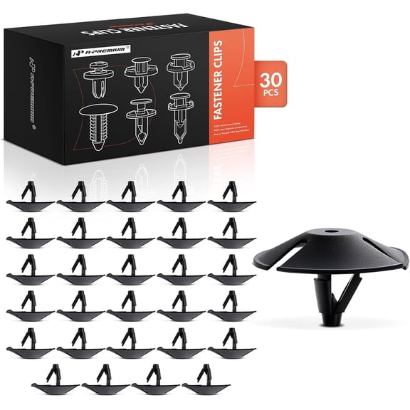 A-Premium 30 PCS Nylon Hood Insulation Pad Car Retainer Fastener Push Pin Clip Compatible with Ram 1500 2500 3500 Dodge Grand Caravan Journey Durango Nitro Dakota Plymouth Arrow Pickup Chrysler Aspen