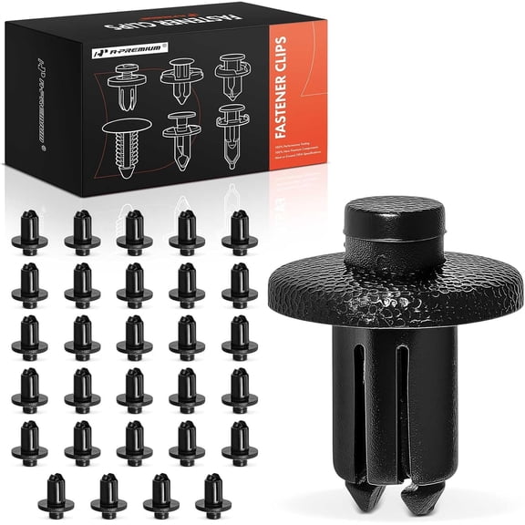 A-Premium 30 PCS Plastic Bumper Cover & Wheel Housing Retainer Clips Push Type Compatible with Toyota Corolla 1992-1997, Avalon 1995-1998 & Mazda 626 1992-2002 - for 9 mm Hole