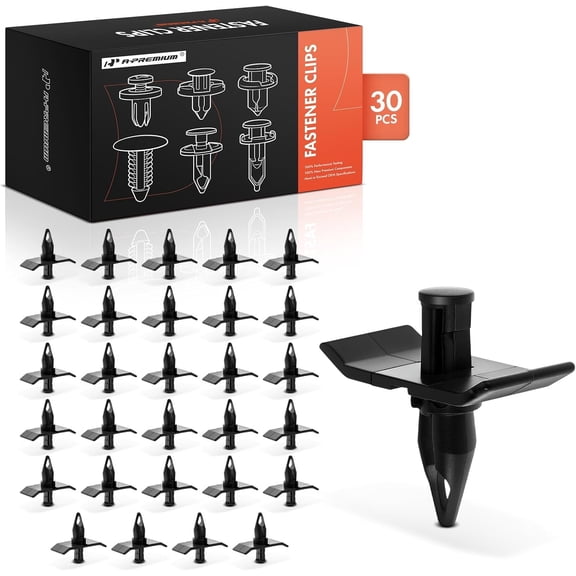 A-Premium 30 PCS Rear Fascia Retainer Clips Push-Type Compatible with Chrysler Cirrus, Concorde, LHS, New Yorker & Dodge Intrepid, Stratus & Eagle Vision & Plymouth - for 12.7mm Hole