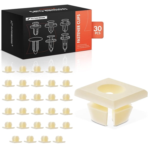A-Premium 30 PCS Retainer Clip Fasteners Compatible with Chevrolet Equinox, Malibu, Impala, Tahoe, Camaro, Colorado, Express 1500 2500 3500 & GMC Yukon & Buick & Cadillac & Pontiac & Oldsmobile