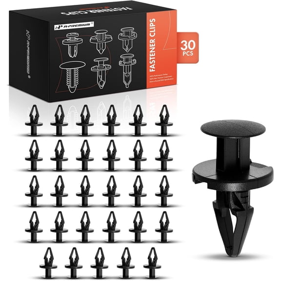 A-Premium 30 PCS Bumper Fascia, Flares and Air Dam Car Retainer Fastener Push Pin Clips Compatible with Chevy Silverado Equinox Cruze Tahoe Camaro GMC Sierra Terrain Yukon Buick Cadillac Saab - 8.5mm