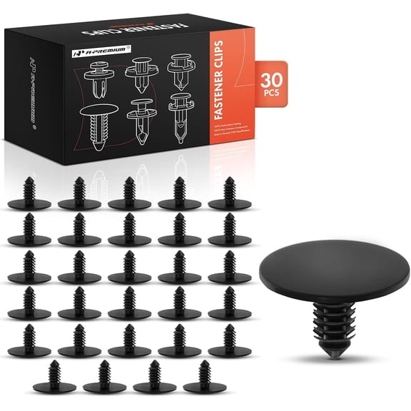 A-Premium 30 PCS Retainer Clip Fasteners Compatible with Jeep Grand Cherokee, Wrangler, Cherokee, Compass, Patriot, Renegade, Liberty, Commander, CJ5, CJ6, CJ7, DJ5, J-100, J20 - for 7.1mm Hole