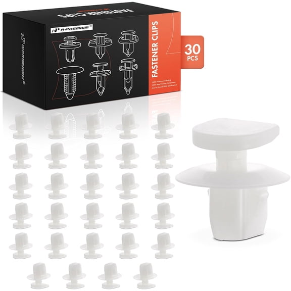 A-Premium 30 PCS Retainer Clip Fasteners Compatible with Nissan Altima, Rogue, Sentra, Versa, Frontier, Murano, Pathfinder, Maxima, Titan, Armada, Juke, Leaf, Kicks, NV200, NV1500, NV2500, NV3500