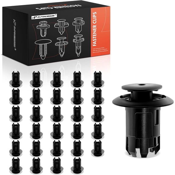 A-Premium 30 PCS Rocker Moulding Car Retainer Fastener Push Pin Clips Compatible with Toyota Prius 10-15 Prius Plug-in 2012-2015 Prius V 2012-2017 Lexus CT200h 2011-2017 HS250h 2010-2012 - for 22mm