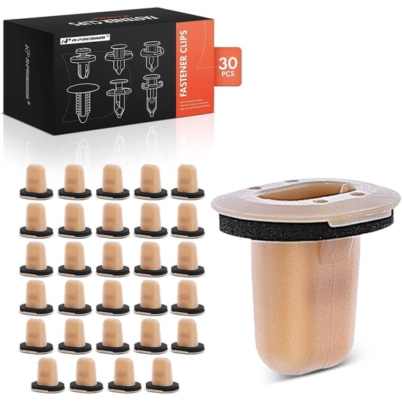 A-Premium 30 PCS Nylon Car Retainer Fastener Push Pin Clips with Sealer Compatible with Nissan Altima Rogue Rogue Select Sentra Versa Murano Pathfinder Maxima Titan XD Armada Juke Kicks NV200