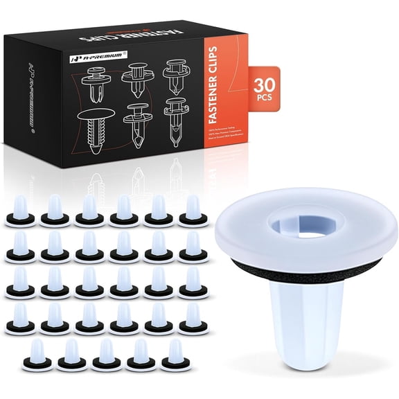 A-Premium 30 PCS Tail Light w/Sealer Car Retainer Fastener Push Pin Clips Compatible with Mazda CX-5 17-19, 3, 6, CX-9, MX-5 Miata, CX-3, 2, RX-8, Miata, Millenia, MPV, Protege, Protege5 - for 8 mm